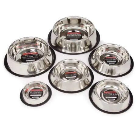 Non-Tip Stainless Steel Bowls - Image 2