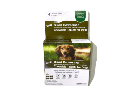 Elanco Quad Dewormer Chewable Tablets for Small Dogs