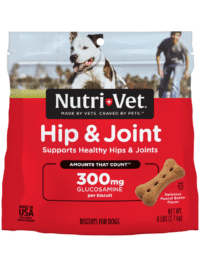 Nutri-Vet Hip & Joint Biscuits for Dogs – Peanut Butter Flavor